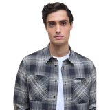 Barbour International Mens Shirt Hall Check Cool Blue