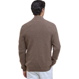 Barbour International Mens Jumper Crawley Funnel Neck Half Zip Crawley Brindle