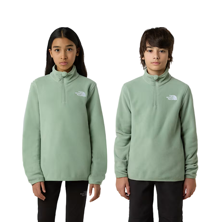 The North Face Teens Pullover Glacier 1/4 Zip Slate Moss - NF0A8CVG BQ11