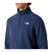 The North Face Mens Quarter Zip Glacier Fleece Summit Navy