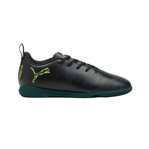 Puma Junior Astro Turf Boot Future 8 Play IT Black/Fizzy Light Green