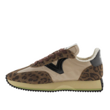 Victoria women's chocolate suede lace-up trainer