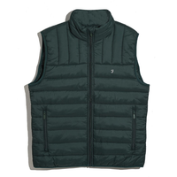 Farah Mens Arsenal Wadded Gilet Pine