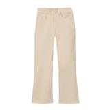 Tiffosi Womens Megan Cropped Flare Jean Beige