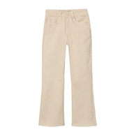Tiffosi Womens Megan Cropped Flare Jean Beige