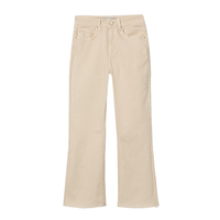 Tiffosi Womens Megan Cropped Flare Jean Beige