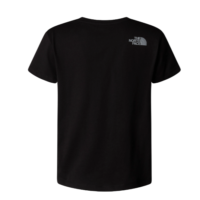 The North Face Girls Top Reflect Logo Short Sleeve TNF Black