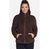 Skechers Womans Skech-Sherpa Jacket Coffee