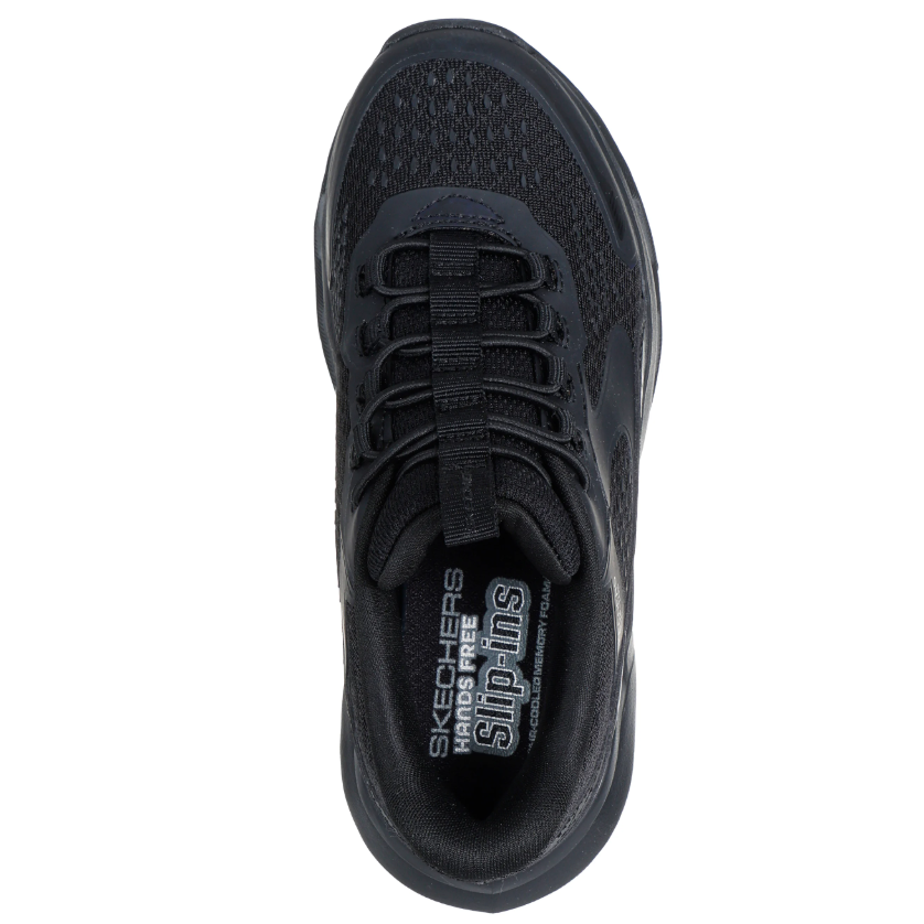 Skechers Kids Slip Ins Trainer Glide Step Plus Vista Lane Black