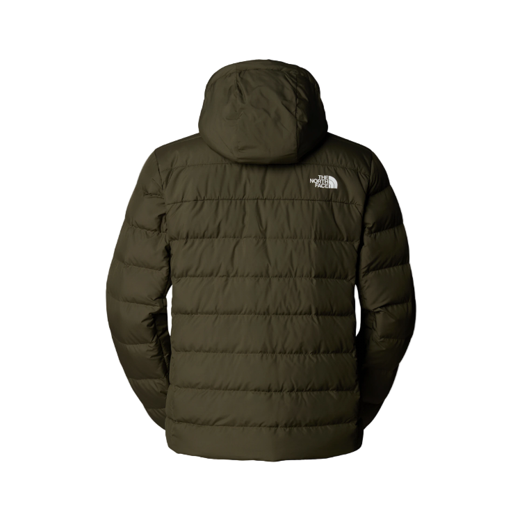 The North Face men's green and taupe hoodie with zip