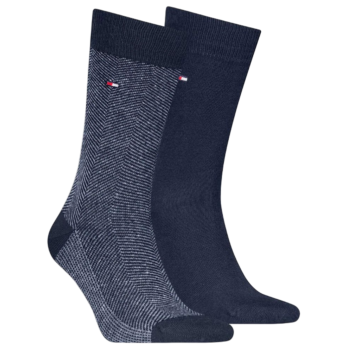 Tommy Hilfiger Mens Socks 2 Pairs Navy