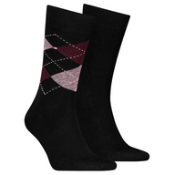 Tommy Hilfiger men's burgundy cotton socks