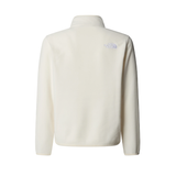 The North Face Teens 1/4 Zip Pullover Glacier White Dune