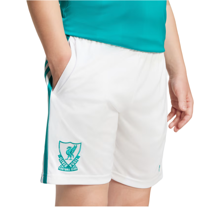 Adidas Liverpool FC Youth Shorts 25/26 Third White