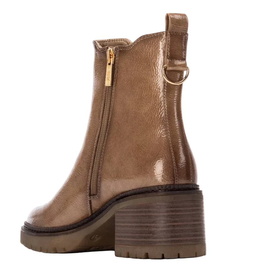 XTI women's beige slip-on boot