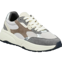 Gant women's grey suede lace-up trainer