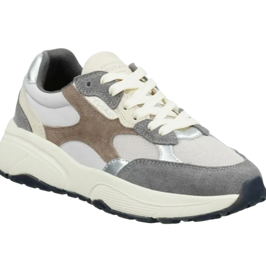Gant women's grey suede lace-up trainer