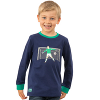 Lighthouse Boys T-Shirt Oliver Navy Football Print
