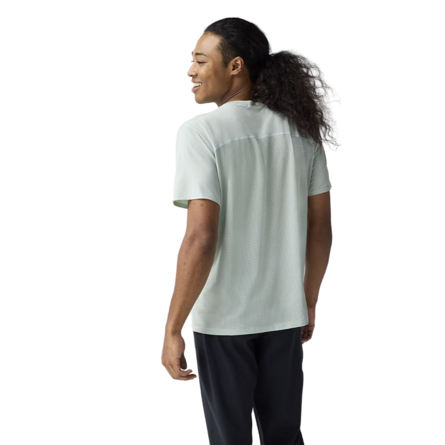 Brooks Mens T-shirt Atmosphere SS 3.0 Smoke/Shadow Stripe