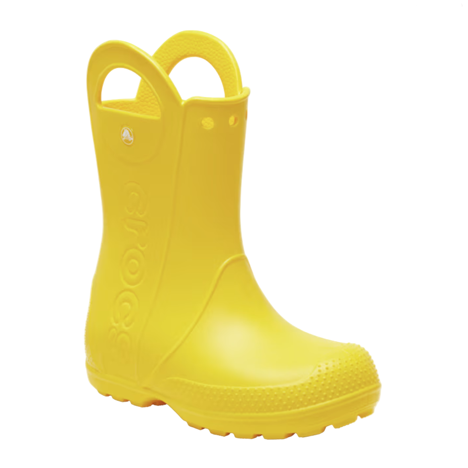 Crocs Kids Rain Boots Handle It Yellow