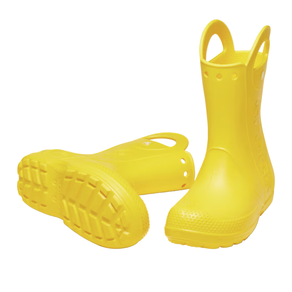 Crocs Kids Rain Boots Handle It Yellow