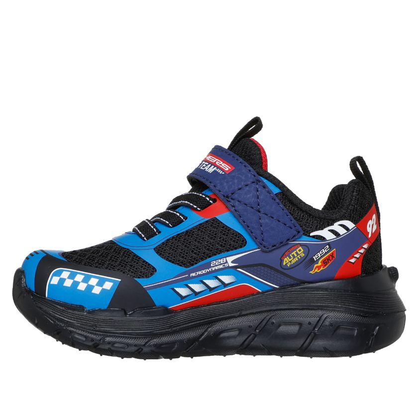 Skechers Boys Trainer Skech Tracks Blue/Red
