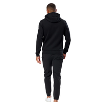 Gym+Coffee Mens Full Zip Relentless Hoodie Black