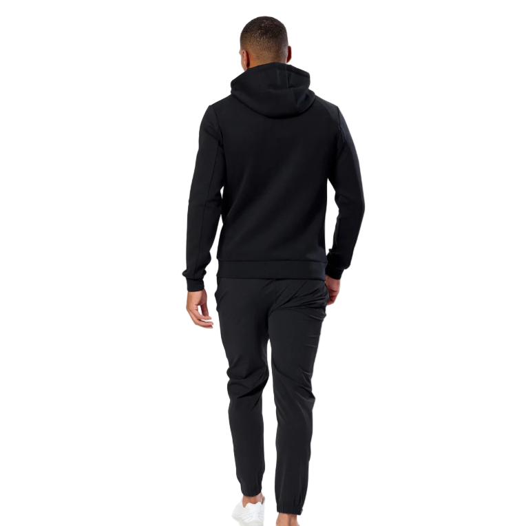 Gym+Coffee Mens Full Zip Relentless Hoodie Black