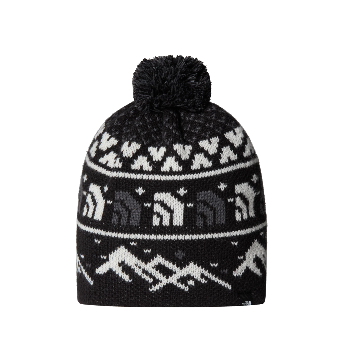 The North Face Unisex Beanie Cabin Ski Tuke Black Jacquard