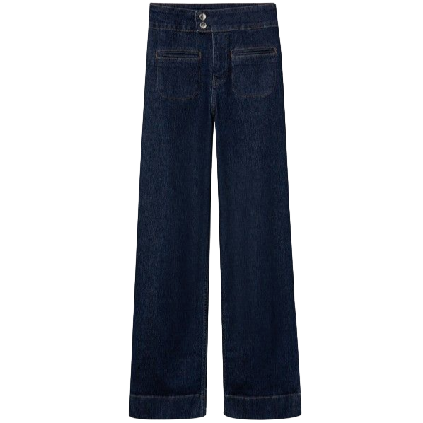 Tiffosi Olivia women's dark indigo wide leg jeans