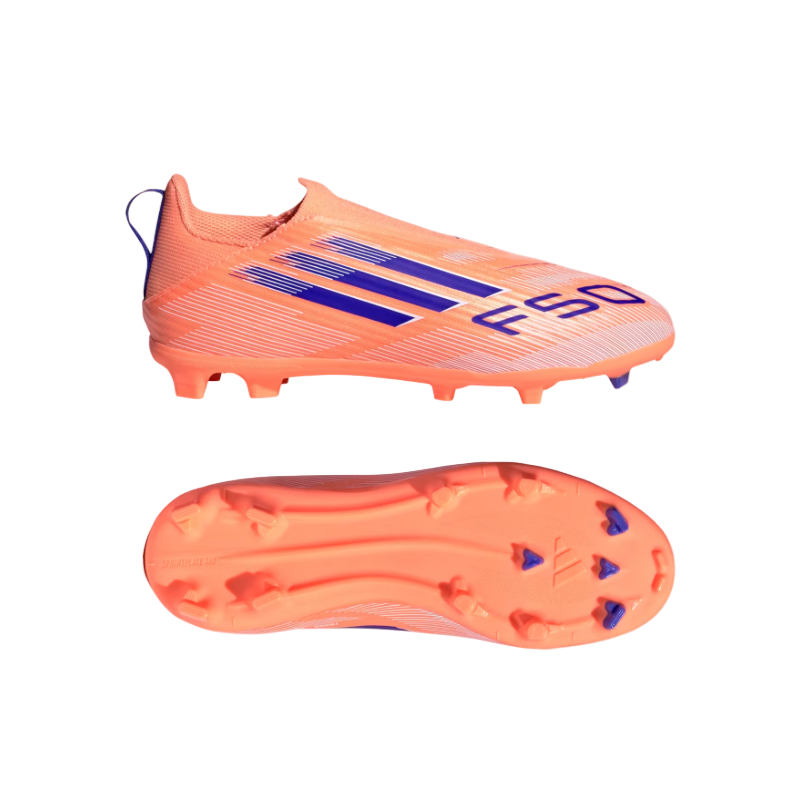 Adidas Junior Football Boots F50 League LL FG/MG J Beam Orange/Lucid Blue/Cloud White