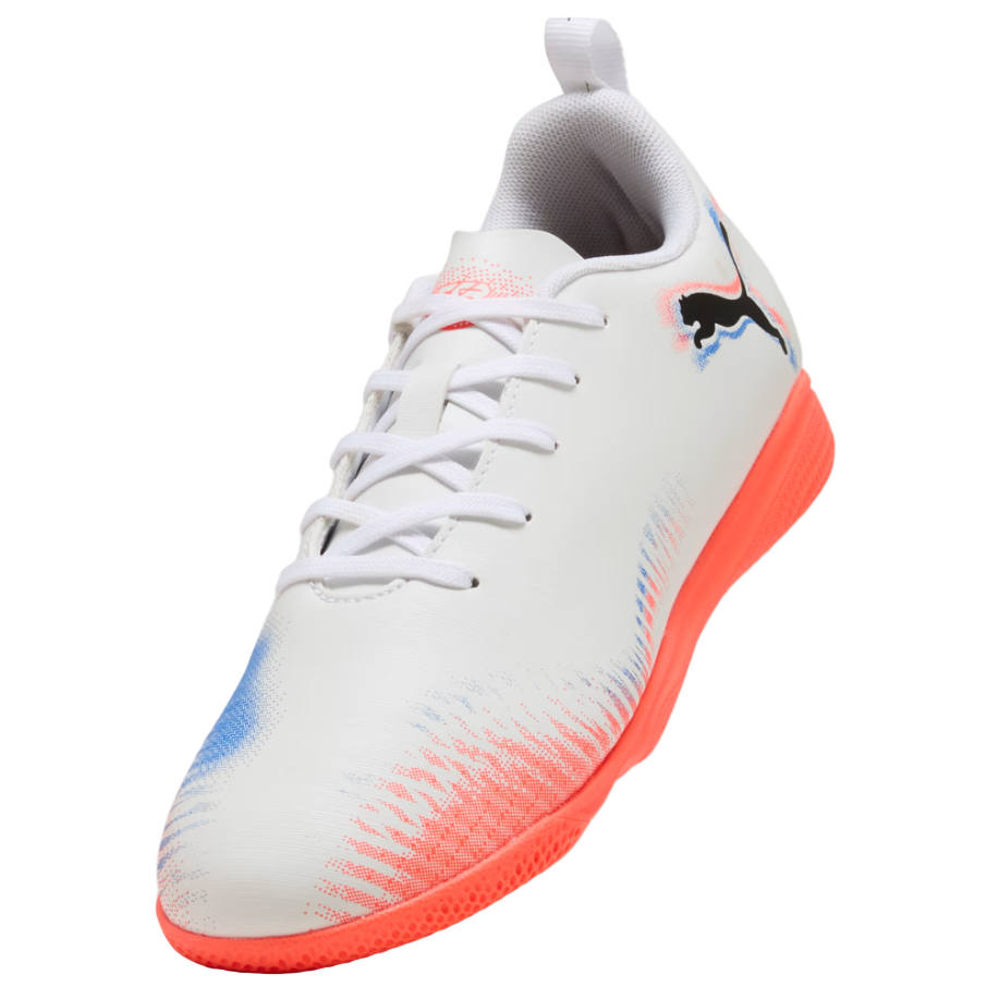 Puma Junior Astro Turf Boot Future 8 Play IT White/Black-Glowing Red - 108627 01