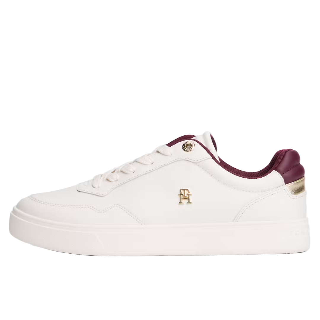 Tommy Hilfiger Womens Trainer Elevated Court Sneaker YBH Ancient White