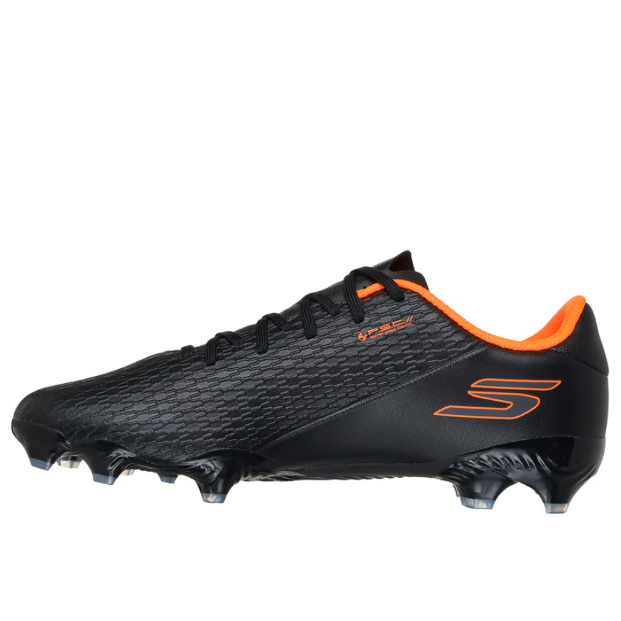 Skechers men's black and orange lace-up boot