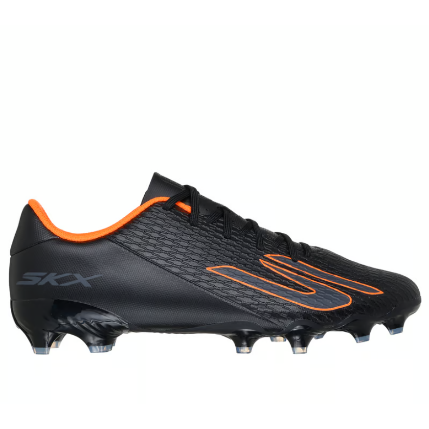 Skechers men's black and orange lace-up boot