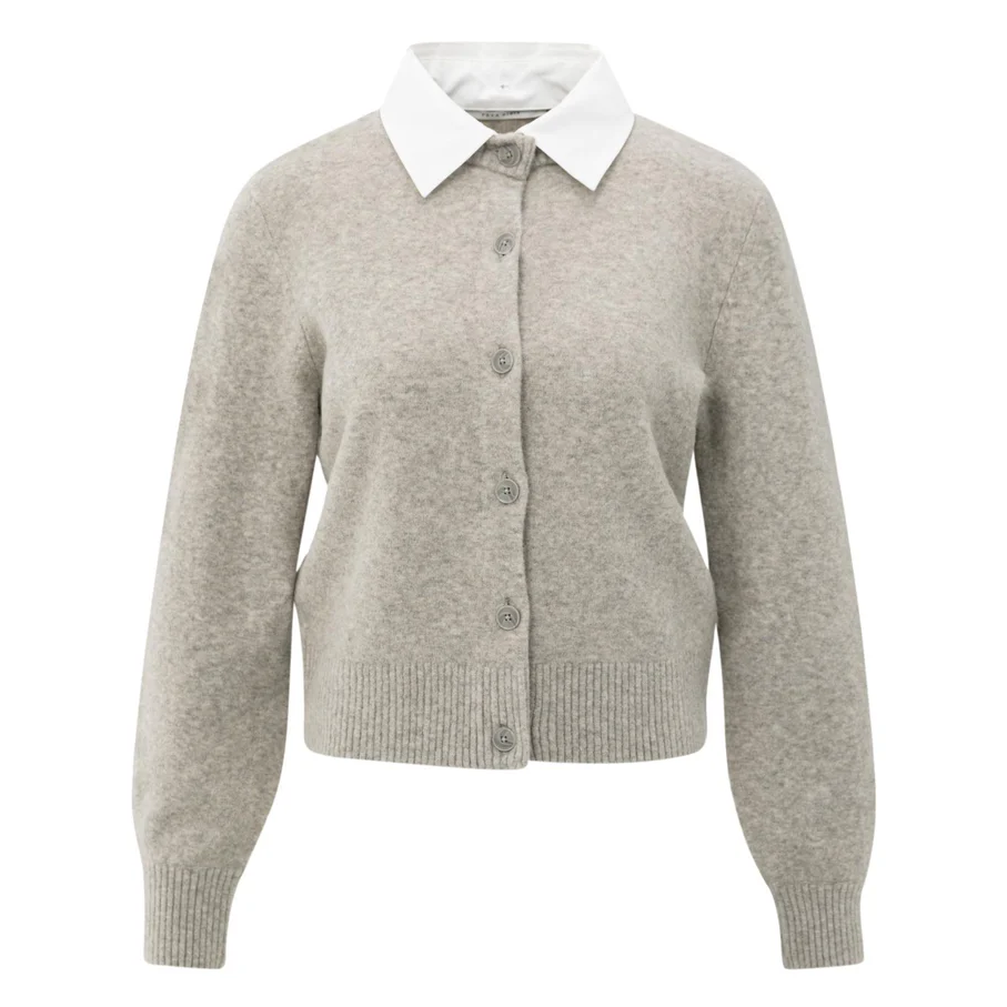 YAYA Womens Cardigan 01-010117-509 Brownish Grey