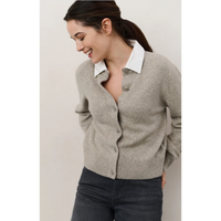 YAYA Womens Cardigan 01-010117-509 Brownish Grey