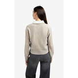 YAYA Womens Cardigan 01-010117-509 Brownish Grey