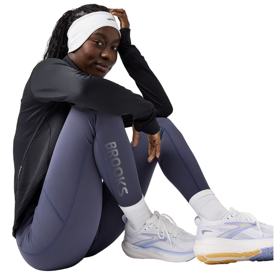 Brooks Womens Tights Momentum Thermal 2.0 Dk Nightshadow/Speed Logo