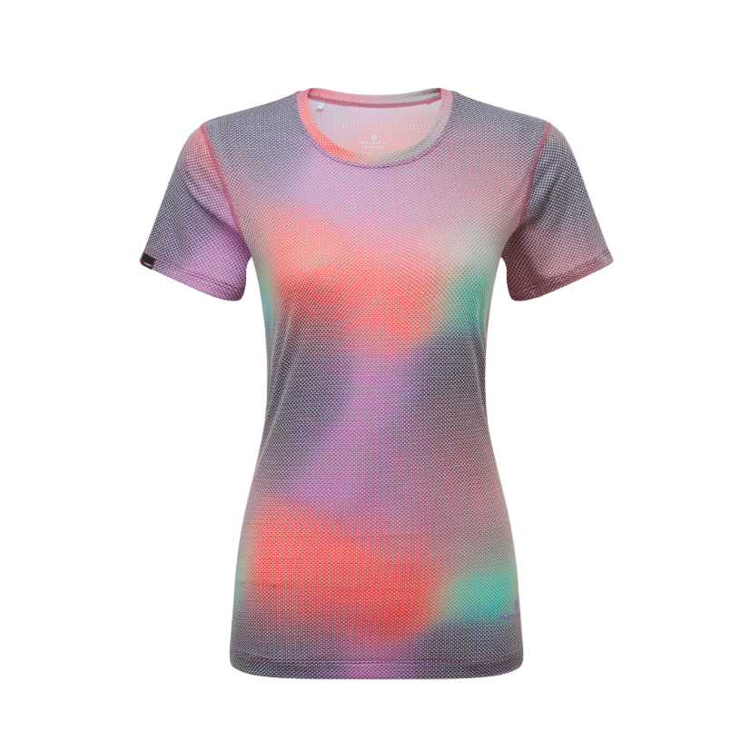 Ronhill Womens Tee Tech Golden Hour Multi Glow