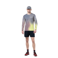 Ronhill Mens Tee Tech Golden Hour L/S Acid Merge