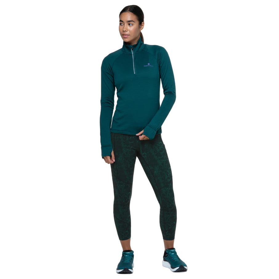 Ronhill Womens Tights Tech Crop Seaweed Medusa