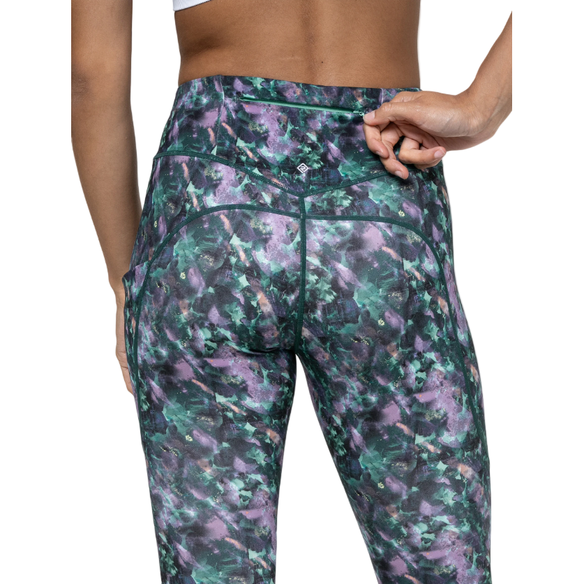 Ronhill Womens Tights Tech Crop Multi Flora