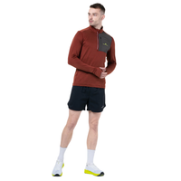 Ronhill Mens Sweatshirt Tech Winter ½ Zip Chestnut/Oxide