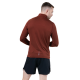 Ronhill Mens Sweatshirt Tech Winter ½ Zip Chestnut/Oxide