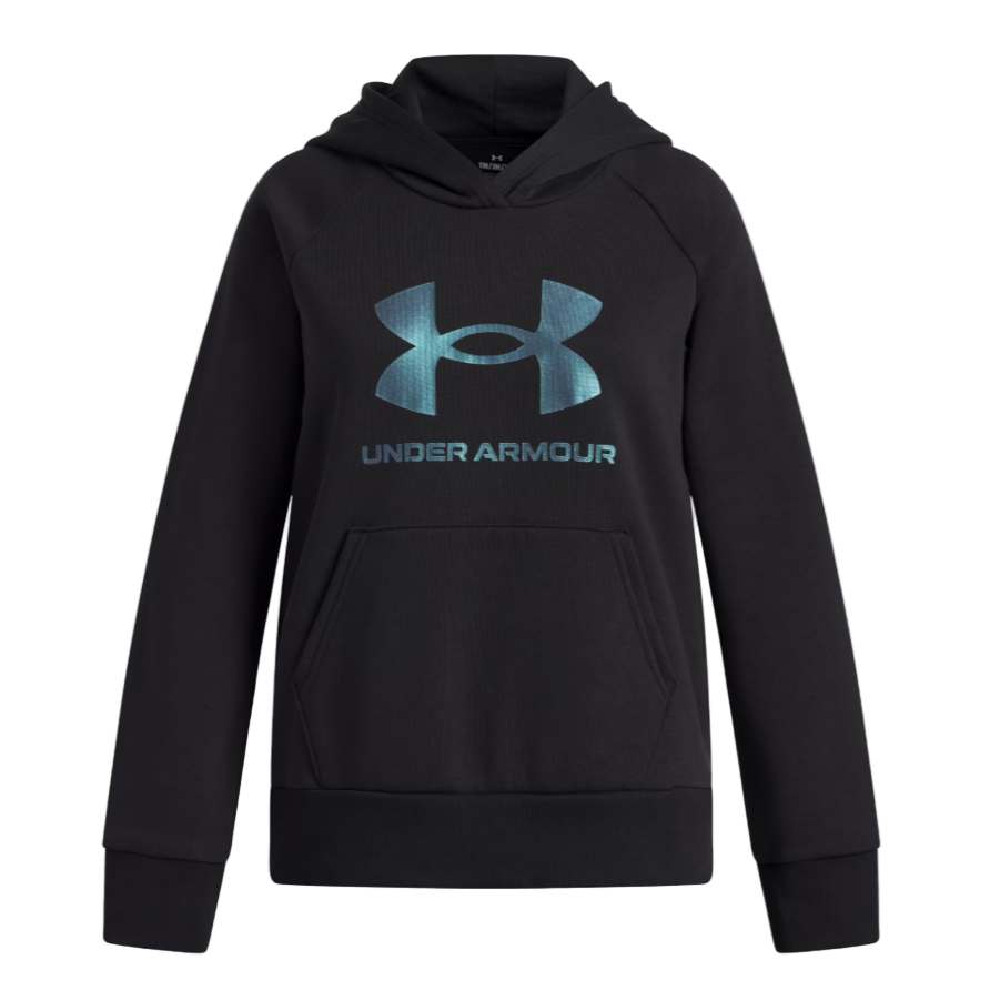 Under Armour Girls Hoody Rival Fleece Shimmer Black/Iridescent