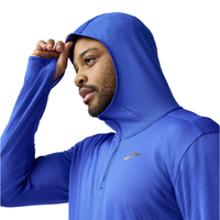 Brooks Mens Hoodie Notch Thermal 3.0 Neo Blue