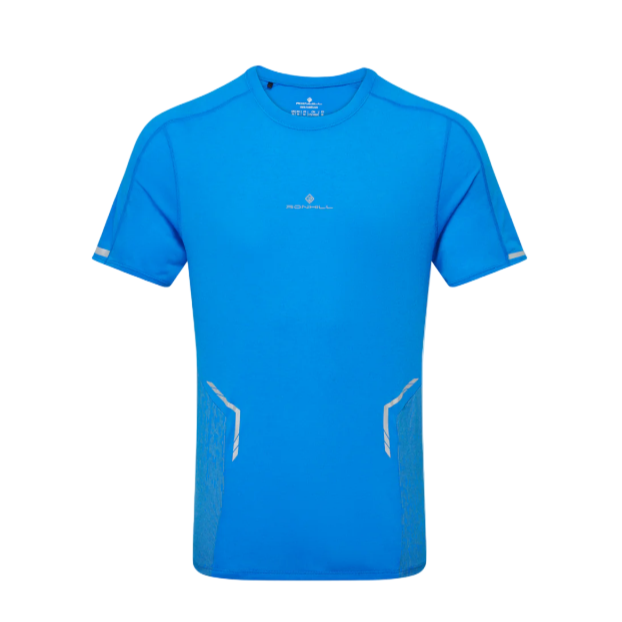 Ronhill Mens Tee Tech Reflect S/S ElecBlueMarl/reflect
