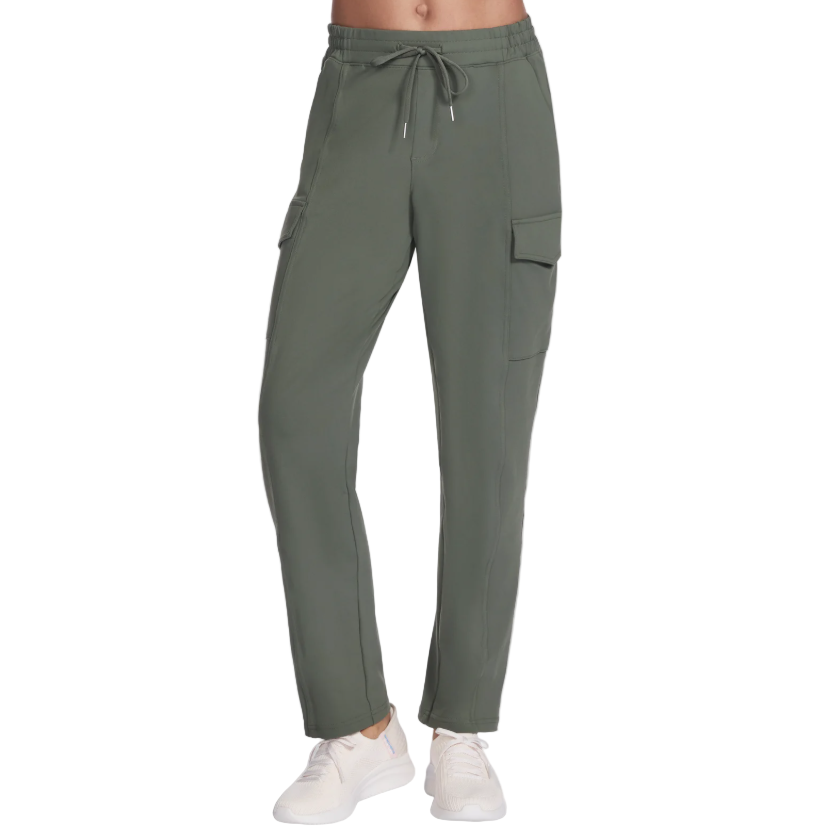 Skechers Womens Cargo Pants Slip-In Olive/Black