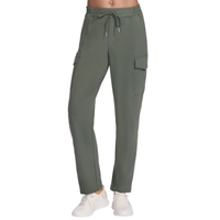 Skechers Womens Cargo Pants Slip-In Olive/Black